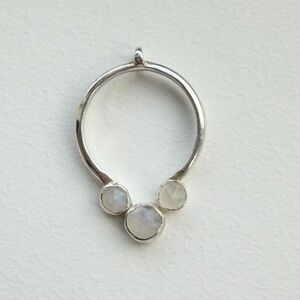 Handmade Sterling Silver & Moonstone Pendant